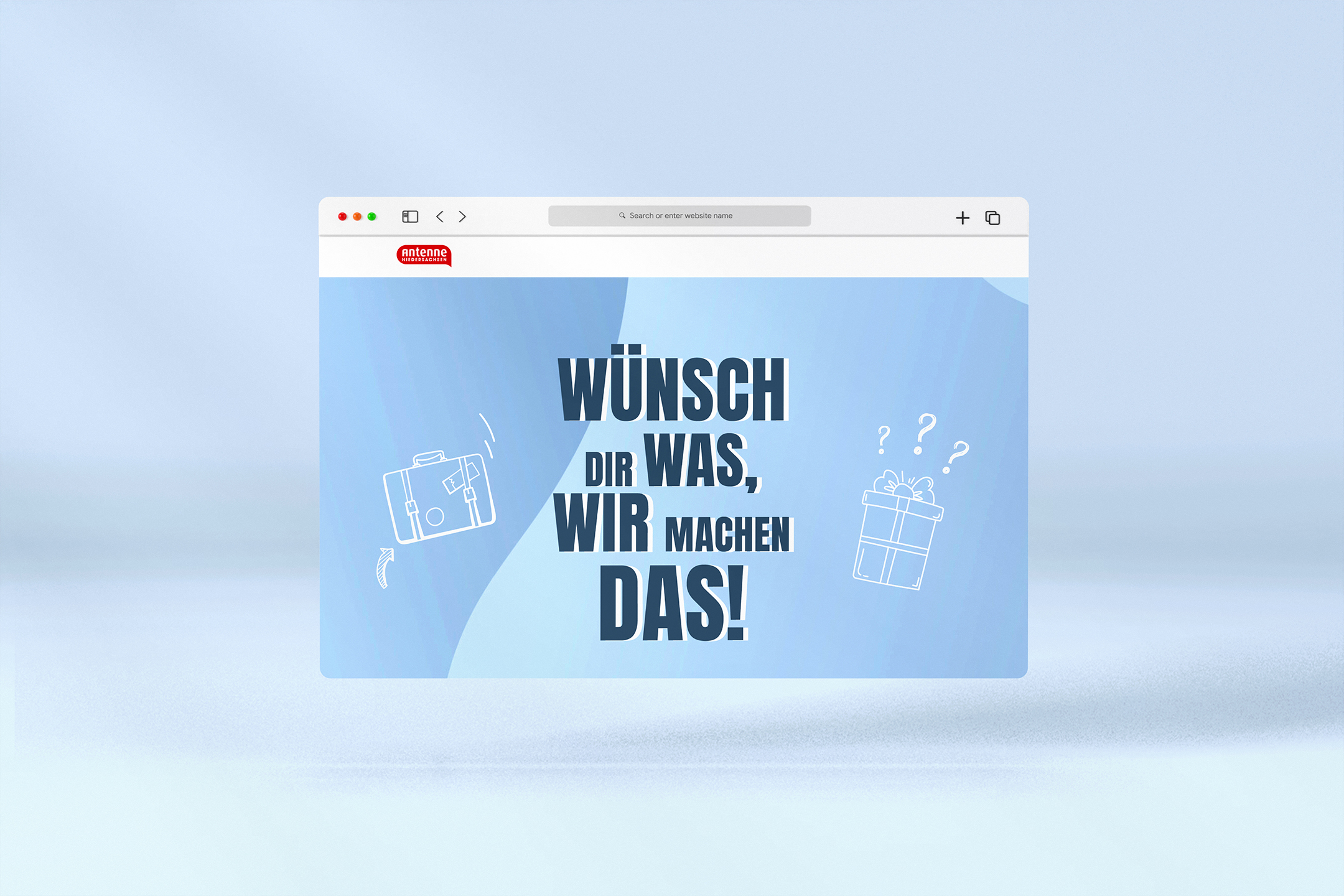 Webentwicklung der Landingpage zur Aktion "Wünsch Dir was, wir machen das!" für Antenne Niedersachsen