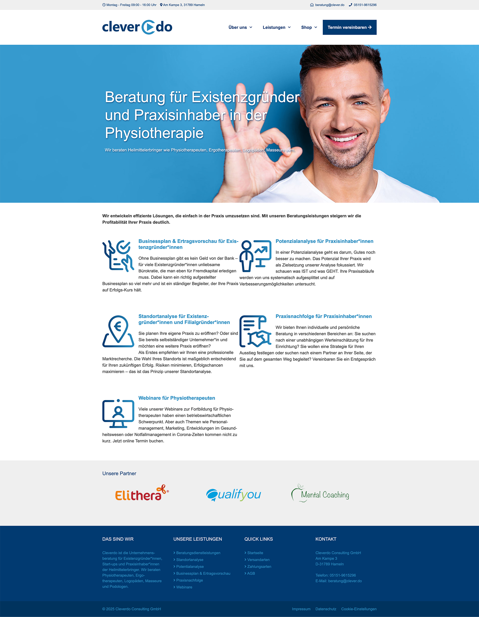 Webdesign & SEO für die cleverdo in Hameln