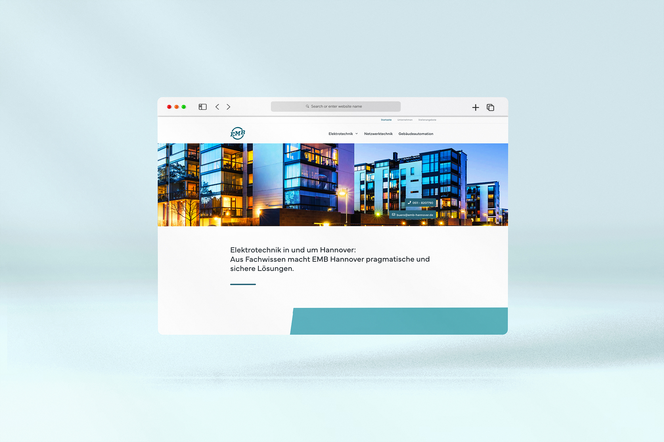 Webentwicklung für EMB Hannover