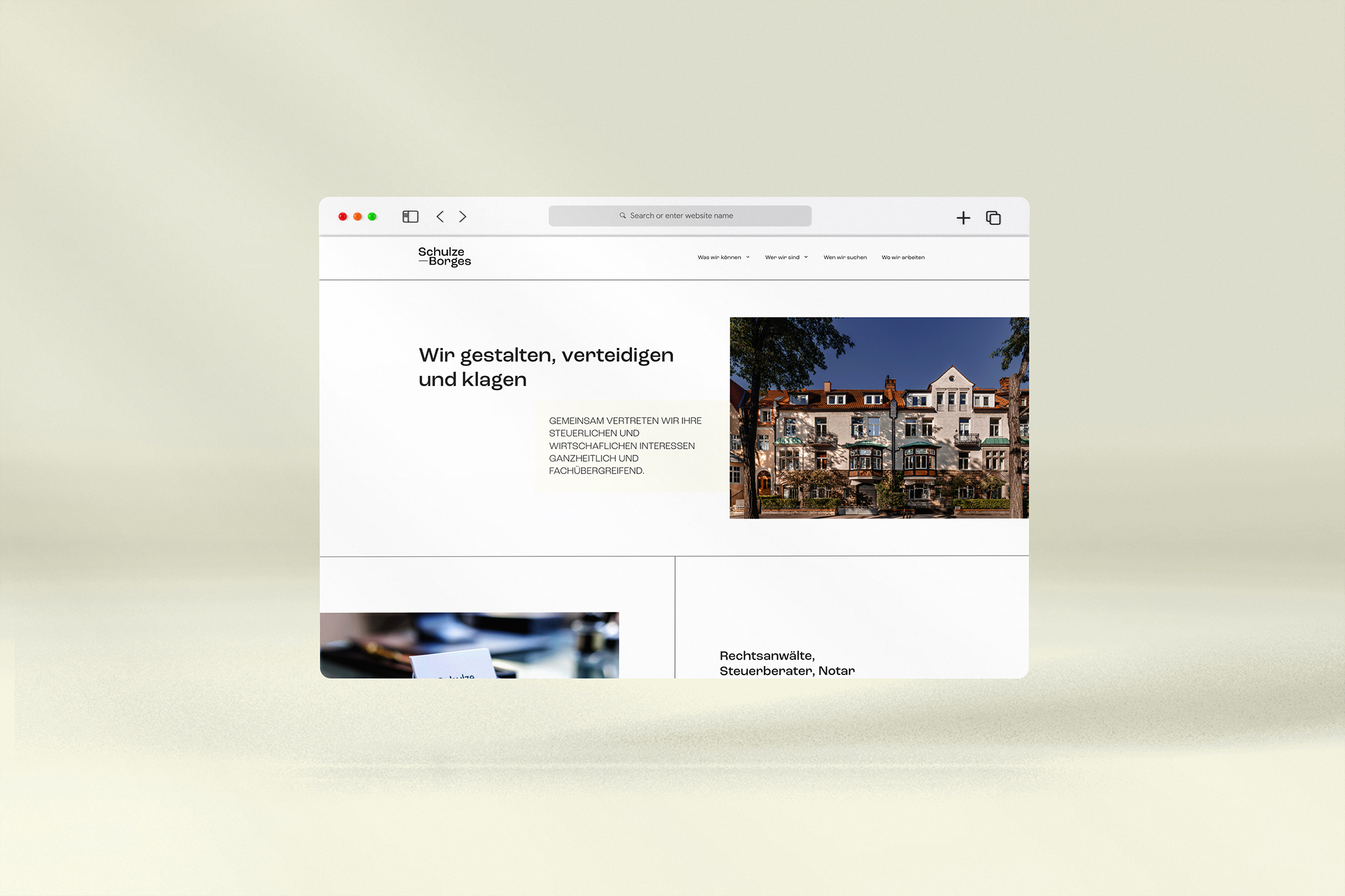 Webentwicklung & SEO für die Rechtsanwaltskanzlei Schulze-Borges in Hannover