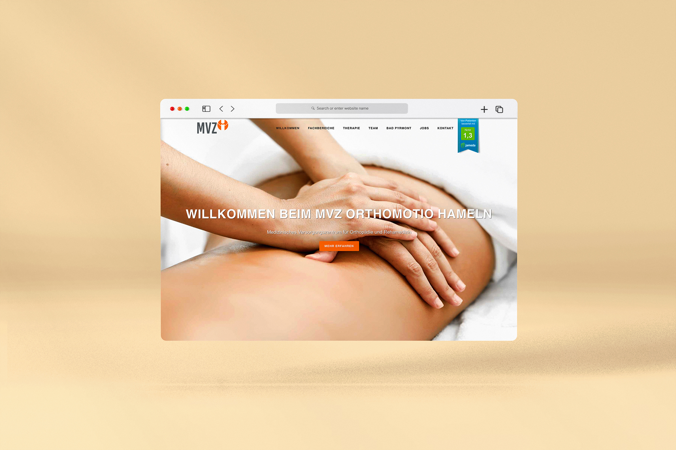 Webdesign & SEO für das MVZ Orthomotio in Hameln