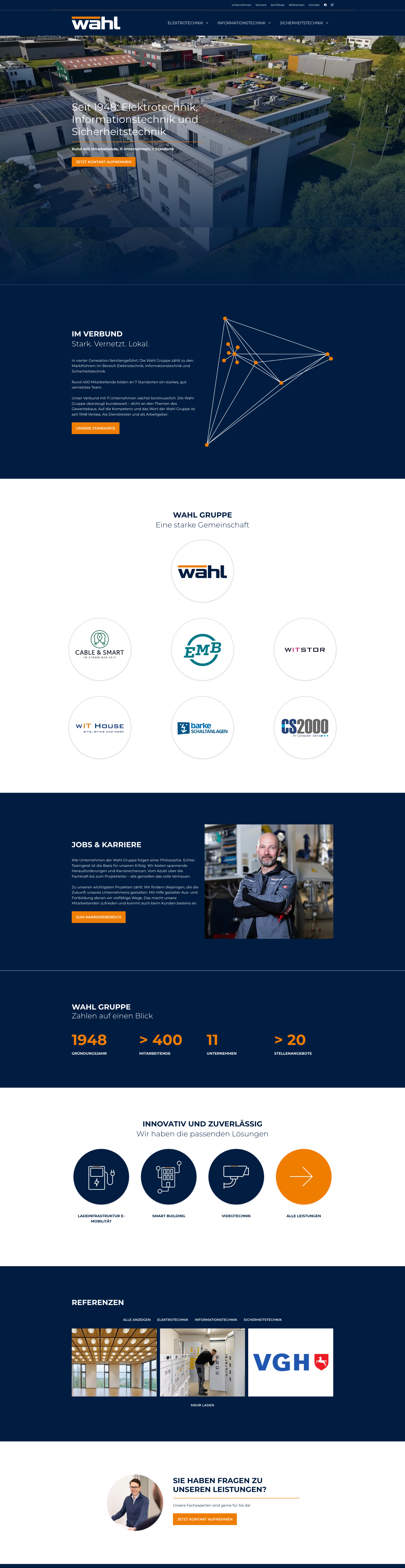 Webdesign & SEO für das Elektrotechnik-Unternehmen Wahl & Co. in Hannover-Seelze